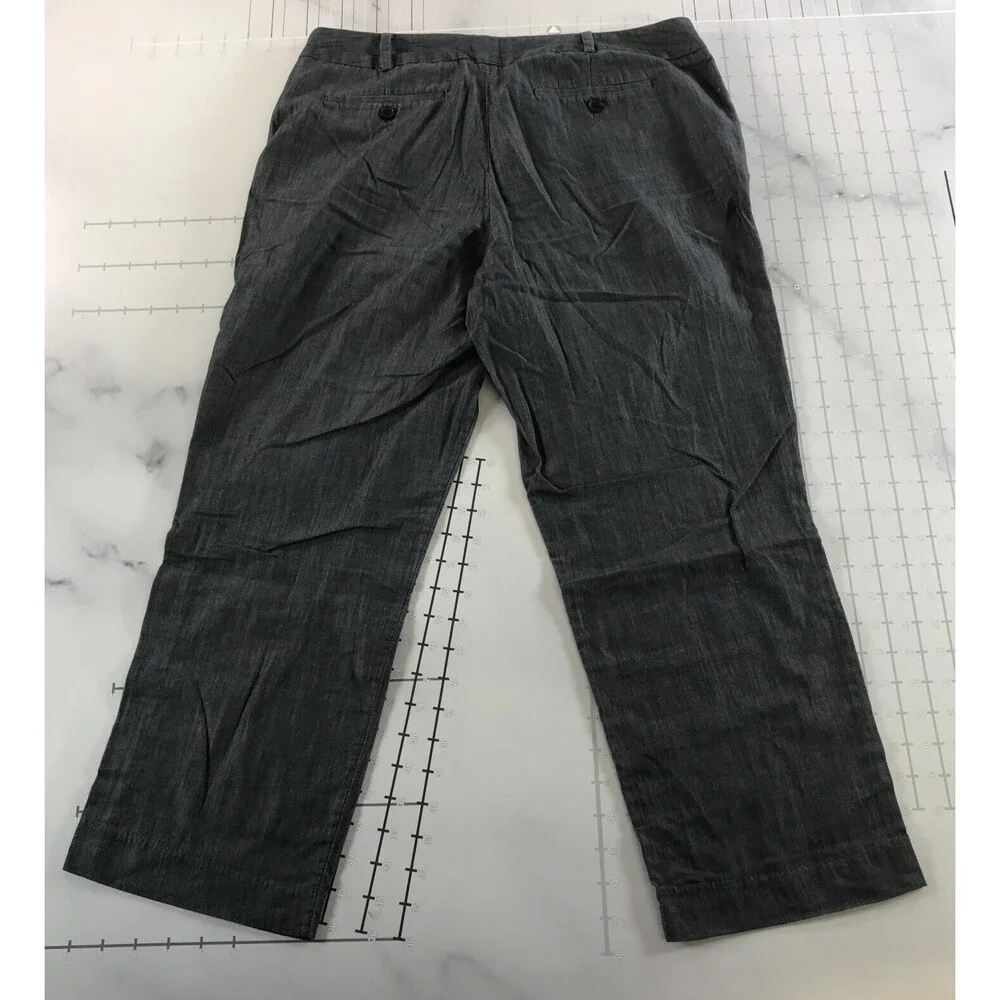 Banana Republic Pants Womens 10 Dark Grey Lightweight Pocket Cotton Blend